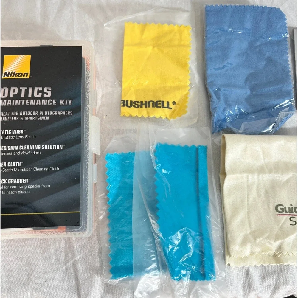 Nikon‎ Optics Cleaning Kit Bundle Lens Cloths Bushnell Vortex Guide Series